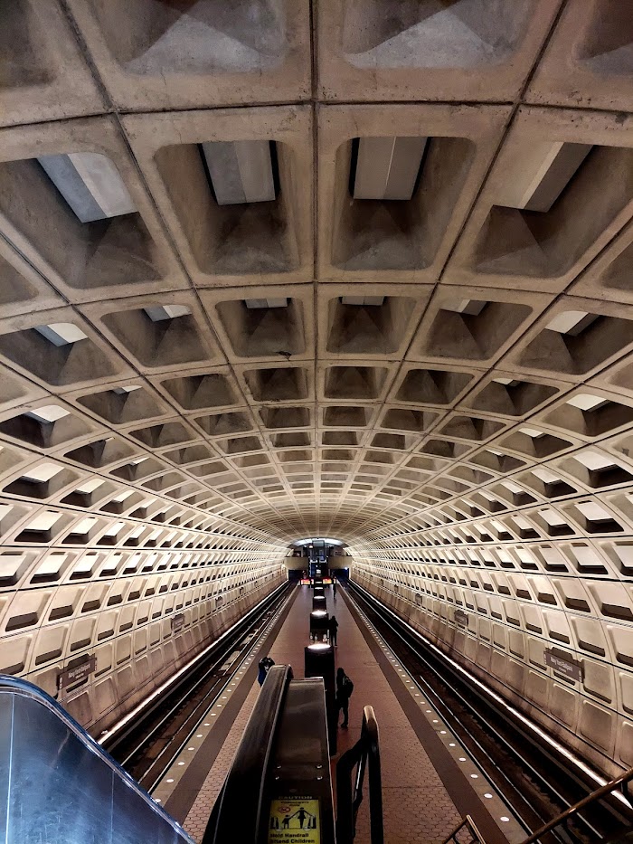 train rail under large tunnel