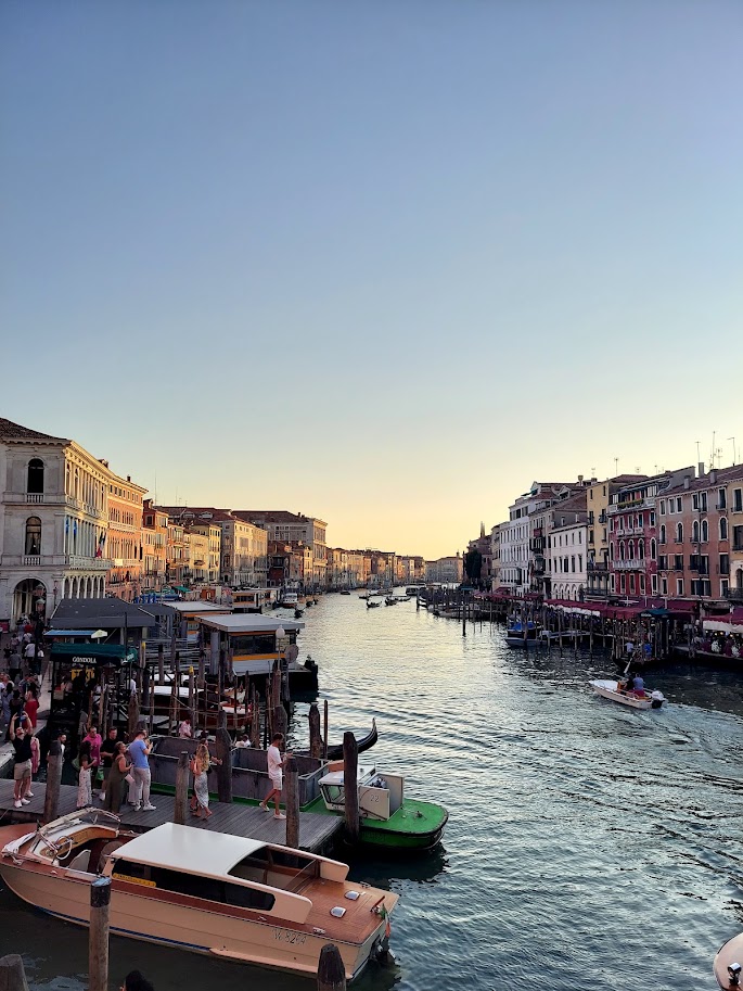 canal at dusk