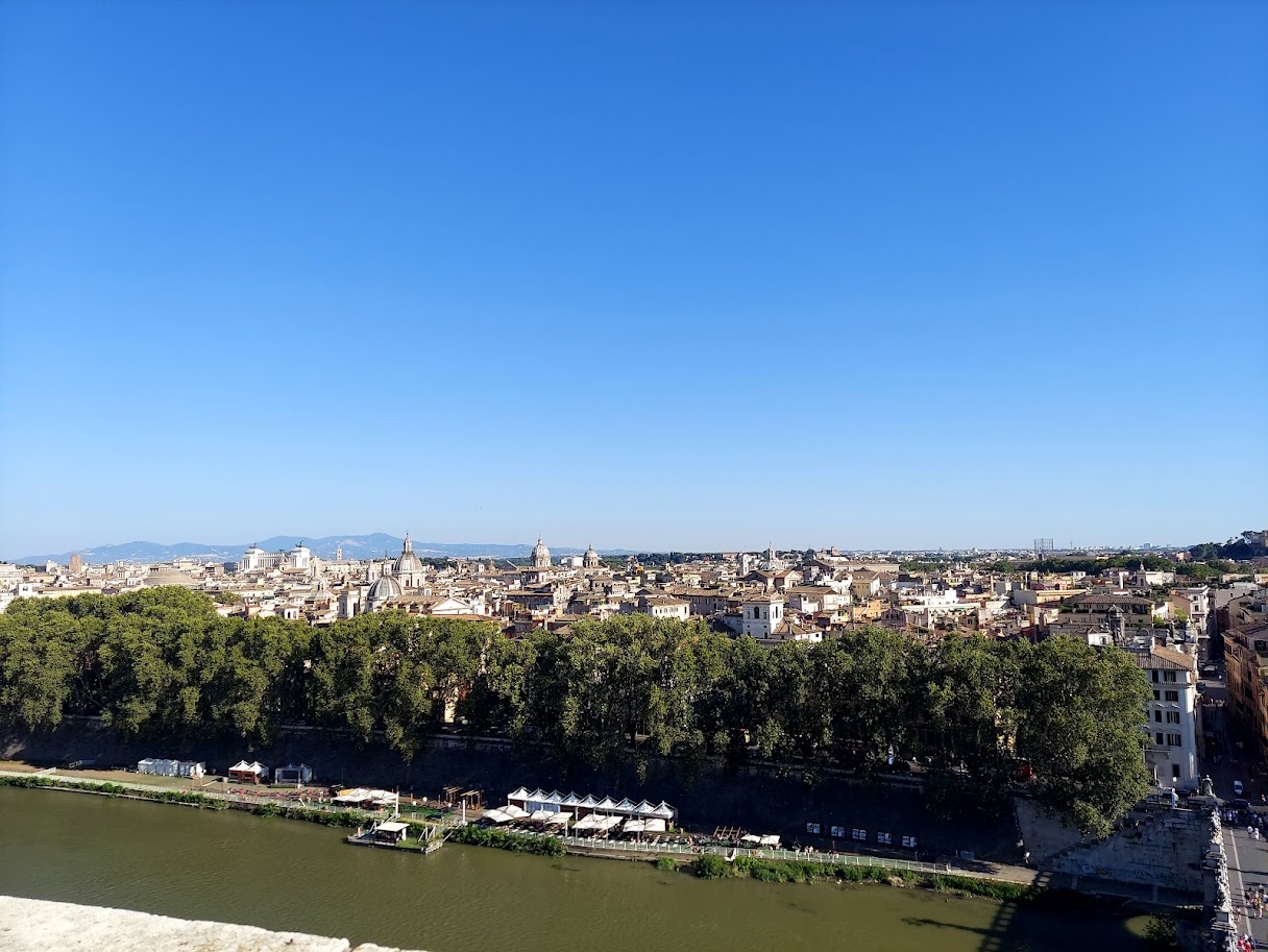 river and downtown rome