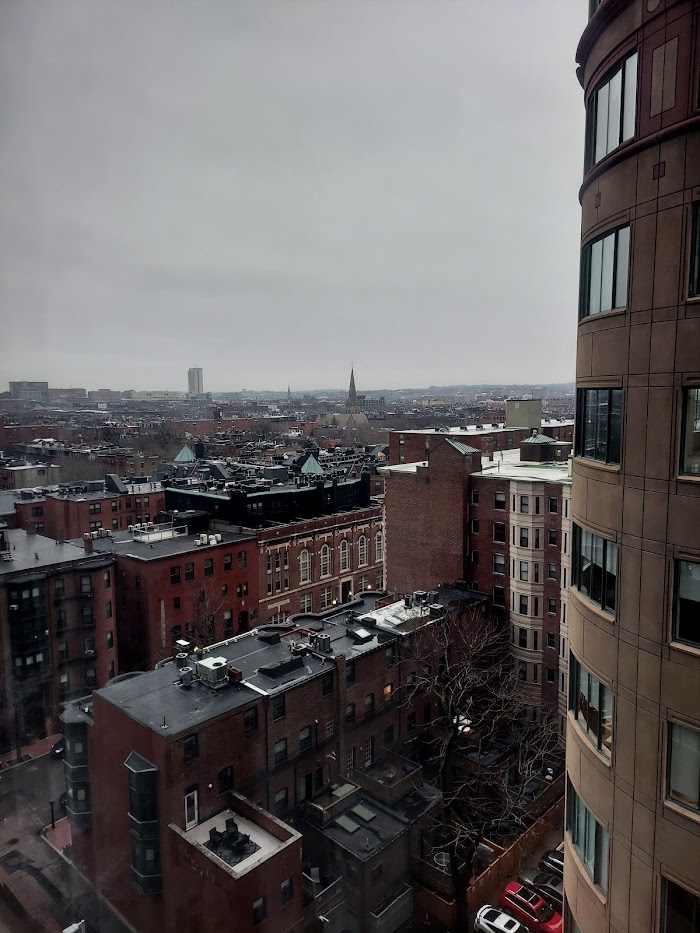 overcast view of boston streets