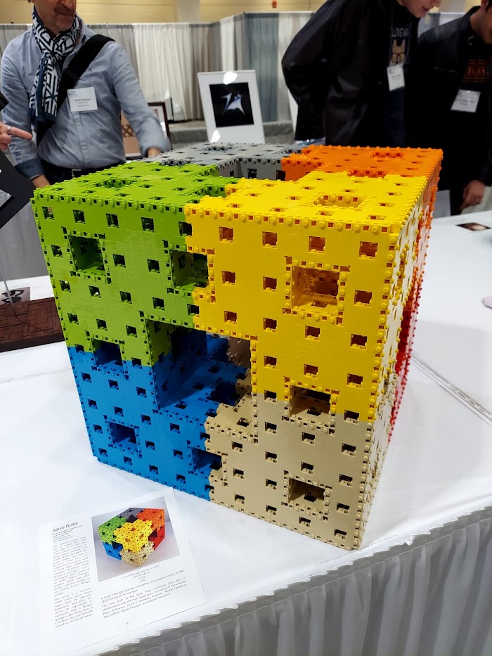 level 3 menger sponge out of lego blocks