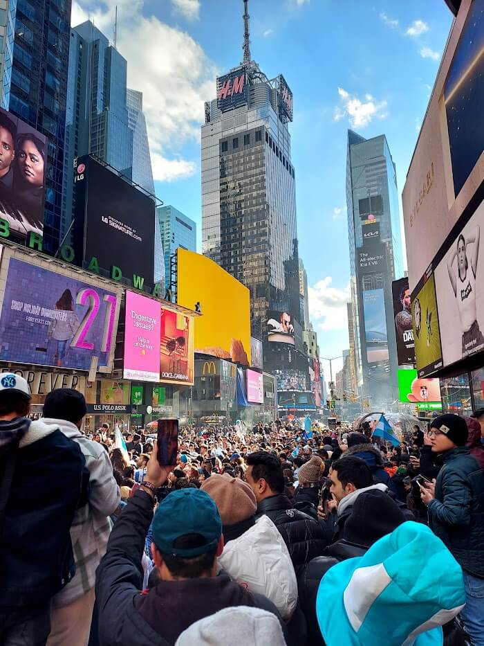 rally in times square