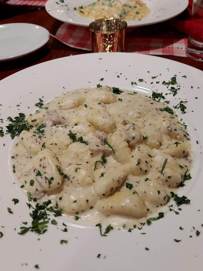 dish of gnocchi pasta