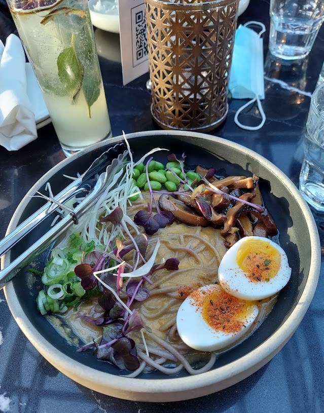 soba noodles with edamame